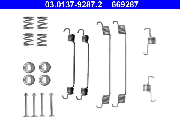 ATE 03.0137-9287.2 - Accessory Kit, brake shoes onlydrive.pro