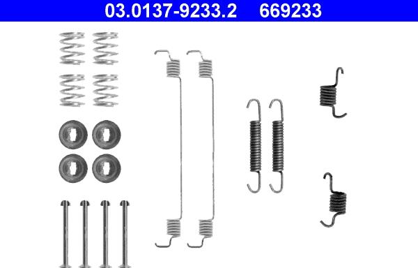 ATE 03.0137-9233.2 - Accessory Kit, brake shoes onlydrive.pro