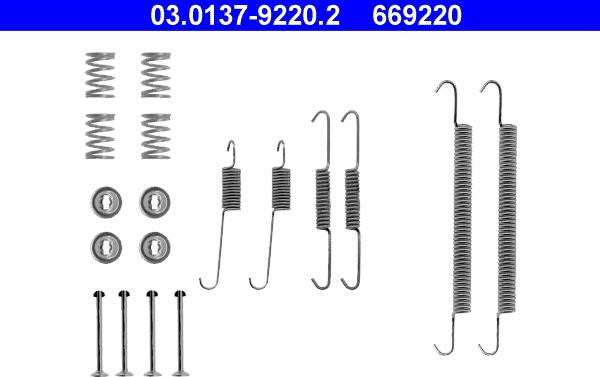 ATE 03.0137-9220.2 - Accessory Kit, brake shoes onlydrive.pro