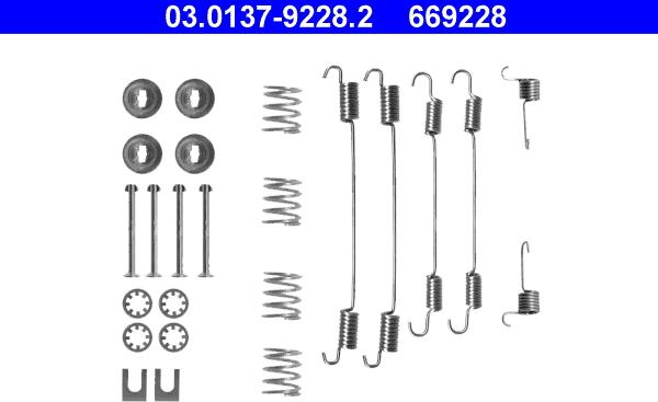 ATE 03.0137-9228.2 - Accessory Kit, brake shoes onlydrive.pro