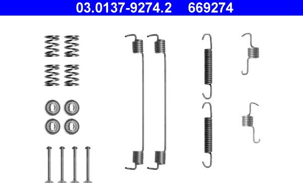 ATE 03.0137-9274.2 - Accessory Kit, brake shoes onlydrive.pro