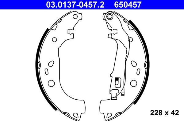 ATE 03.0137-0457.2 - Piduriklotside komplekt onlydrive.pro