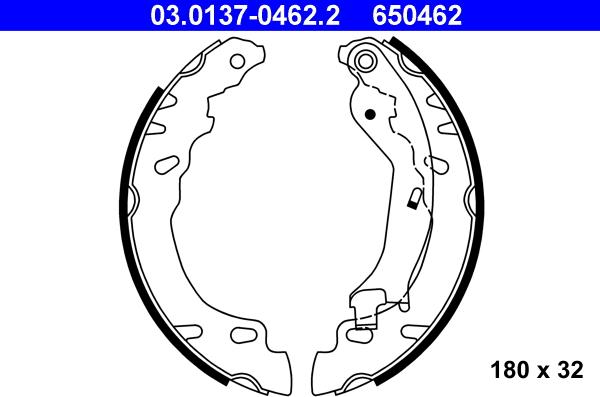 ATE 03.0137-0462.2 - Piduriklotside komplekt onlydrive.pro