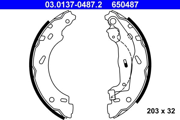 ATE 03.0137-0487.2 - Piduriklotside komplekt onlydrive.pro