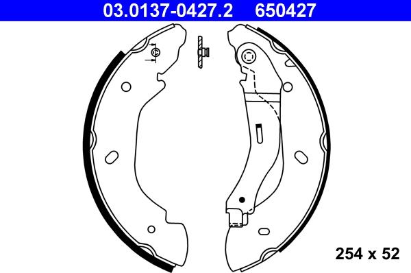 ATE 03.0137-0427.2 - Piduriklotside komplekt onlydrive.pro