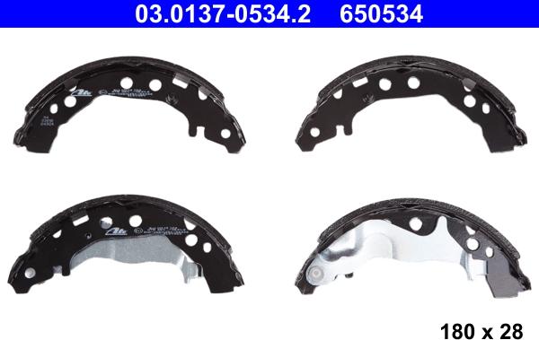 ATE 03.0137-0534.2 - Brake Shoe Set onlydrive.pro