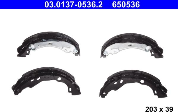 ATE 03.0137-0536.2 - Brake Shoe Set onlydrive.pro