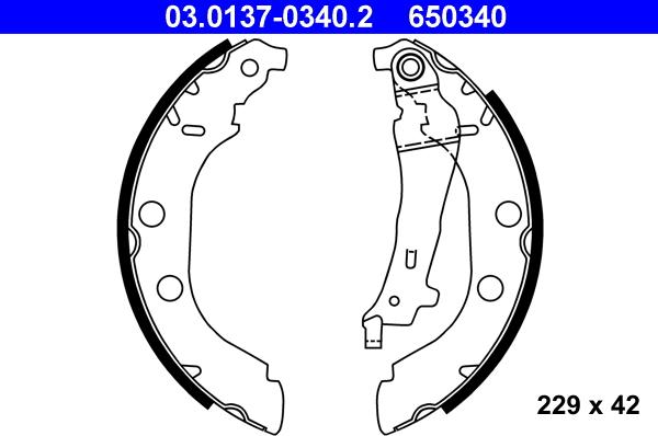 ATE 03.0137-0340.2 - Piduriklotside komplekt onlydrive.pro