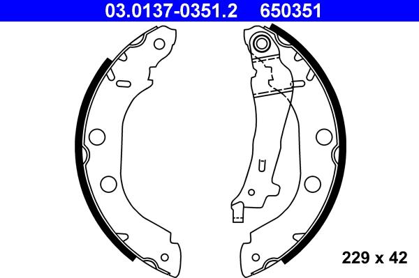 ATE 03.0137-0351.2 - Piduriklotside komplekt onlydrive.pro