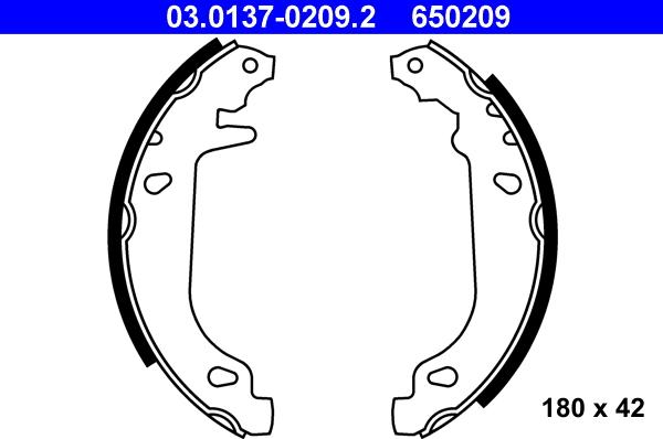 ATE 03.0137-0209.2 - Piduriklotside komplekt onlydrive.pro