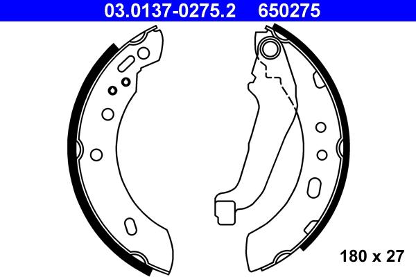 ATE 03.0137-0275.2 - Piduriklotside komplekt onlydrive.pro