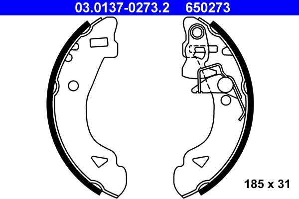 ATE 03.0137-0273.2 - Piduriklotside komplekt onlydrive.pro