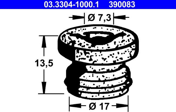 ATE 03.3304-1000.1 - Пробка, бачок тормозной жидкости onlydrive.pro