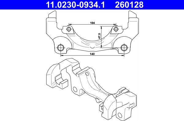 ATE 11.0230-0934.1 - Kinnitus,pidurisadul onlydrive.pro