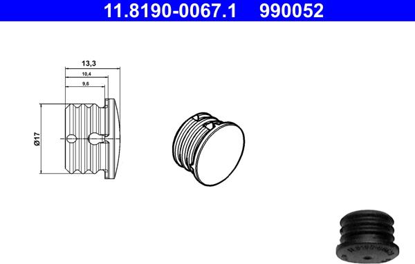 ATE 11.8190-0067.1 - Sealing / Protection Plugs onlydrive.pro