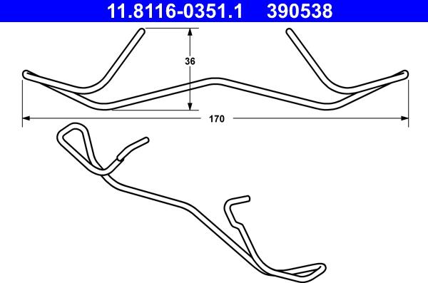 ATE 11.8116-0351.1 - Vedru, Pidurisadul onlydrive.pro