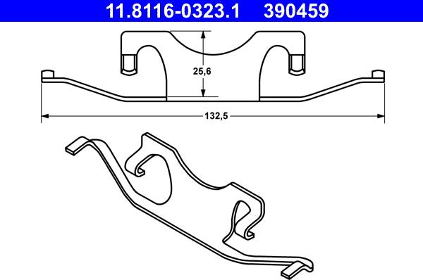 ATE 11.8116-0323.1 - Spring, brake caliper onlydrive.pro