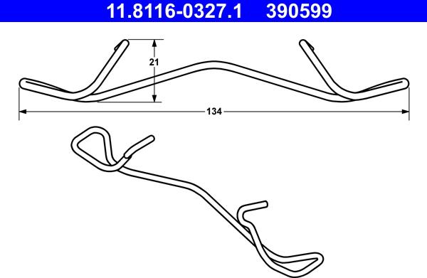 ATE 11.8116-0327.1 - Vedru, Pidurisadul onlydrive.pro