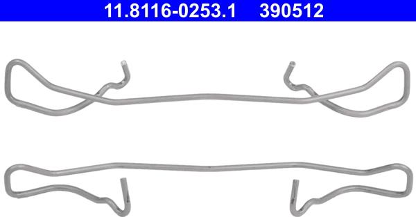 ATE 11.8116-0253.1 - Spring, brake caliper onlydrive.pro