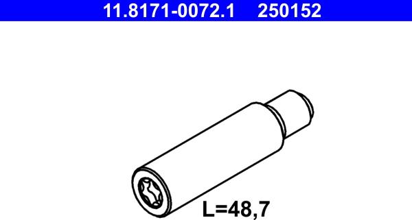 ATE 11.8171-0072.1 - Kreipiantysis varžtas, stabdžių apkaba onlydrive.pro