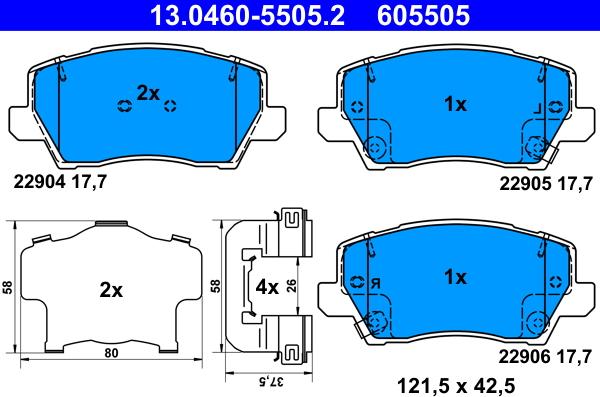 ATE 13.0460-5505.2 - Jarrupala, levyjarru onlydrive.pro