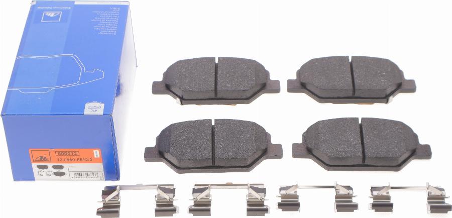 ATE 13.0460-5512.2 - Brake Pad Set, disc brake onlydrive.pro