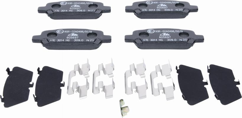 ATE 13.0460-5697.2 - Brake Pad Set, disc brake onlydrive.pro