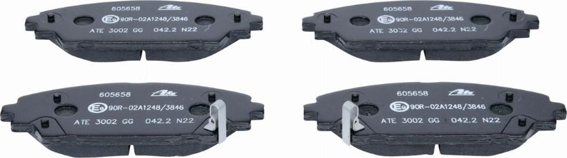 ATE 13.0460-5658.2 - Brake Pad Set, disc brake onlydrive.pro