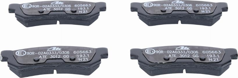 ATE 13.0460-5663.2 - Brake Pad Set, disc brake onlydrive.pro