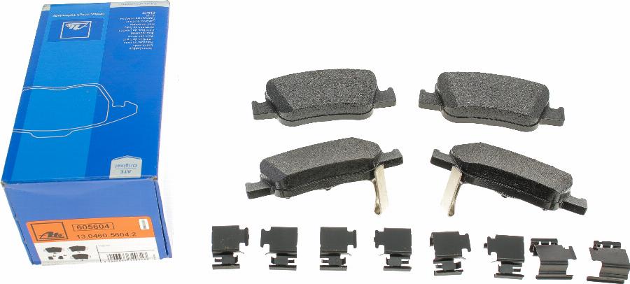 ATE 13.0460-5604.2 - Brake Pad Set, disc brake onlydrive.pro