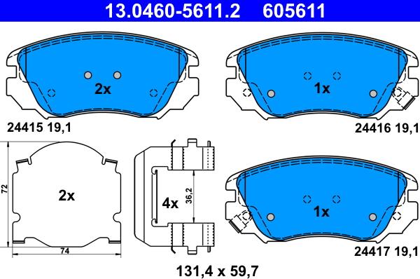 ATE 13.0460-5611.2 - Jarrupala, levyjarru onlydrive.pro