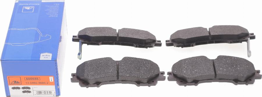 ATE 13.0460-5686.2 - Brake Pad Set, disc brake onlydrive.pro