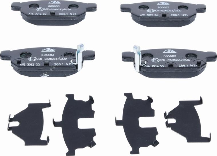 ATE 13.0460-5683.2 - Brake Pad Set, disc brake onlydrive.pro