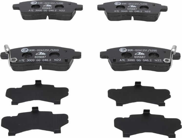 ATE 13.0460-5687.2 - Brake Pad Set, disc brake onlydrive.pro