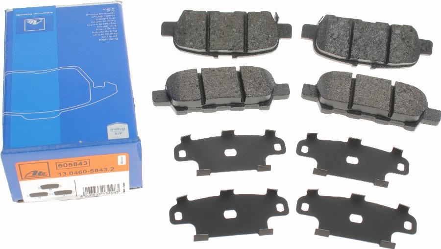 ATE 13.0460-5843.2 - Brake Pad Set, disc brake onlydrive.pro