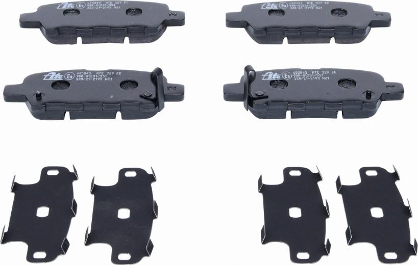 ATE 13.0460-5843.2 - Brake Pad Set, disc brake onlydrive.pro