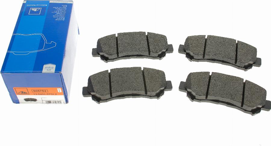 ATE 13.0460-5752.2 - Brake Pad Set, disc brake onlydrive.pro