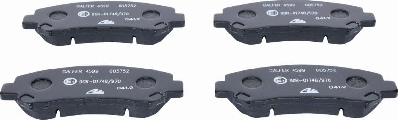 ATE 13.0460-5752.2 - Brake Pad Set, disc brake onlydrive.pro