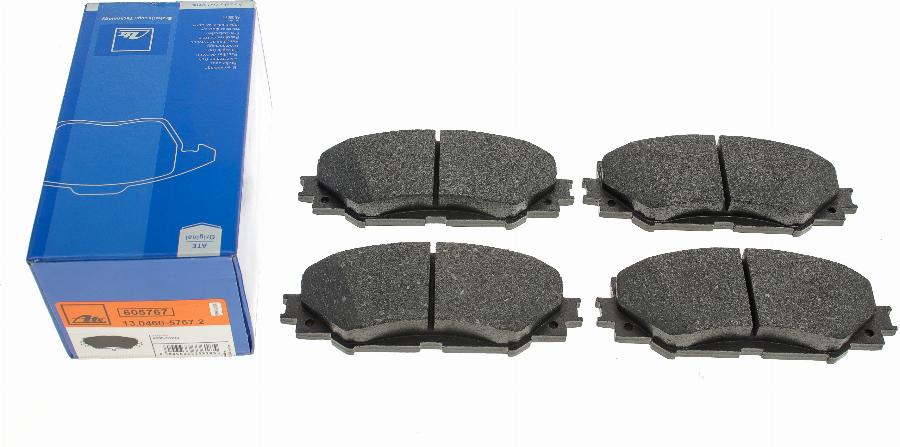 ATE 13.0460-5767.2 - Brake Pad Set, disc brake onlydrive.pro