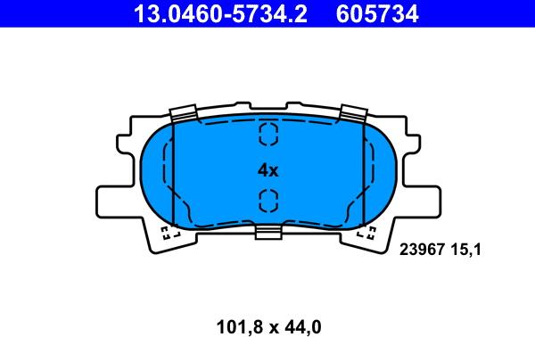 ATE 13.0460-5734.2 - Jarrupala, levyjarru onlydrive.pro