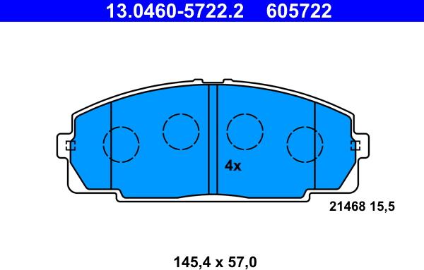 ATE 13.0460-5722.2 - Jarrupala, levyjarru onlydrive.pro