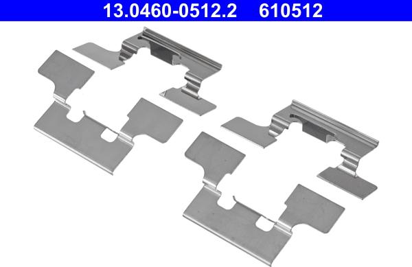 ATE 13.0460-0512.2 - Accessory Kit for disc brake Pads onlydrive.pro