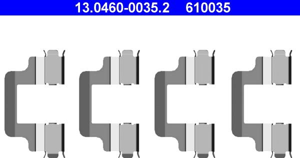 ATE 13.0460-0035.2 - Accessory Kit for disc brake Pads onlydrive.pro