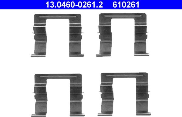 ATE 13.0460-0261.2 - Accessory Kit for disc brake Pads onlydrive.pro
