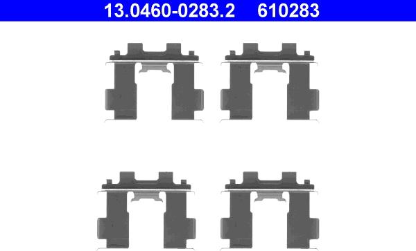 ATE 13.0460-0283.2 - Accessory Kit for disc brake Pads onlydrive.pro