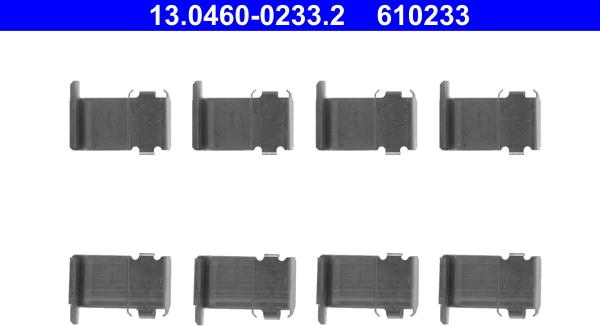 ATE 13.0460-0233.2 - Accessory Kit for disc brake Pads onlydrive.pro