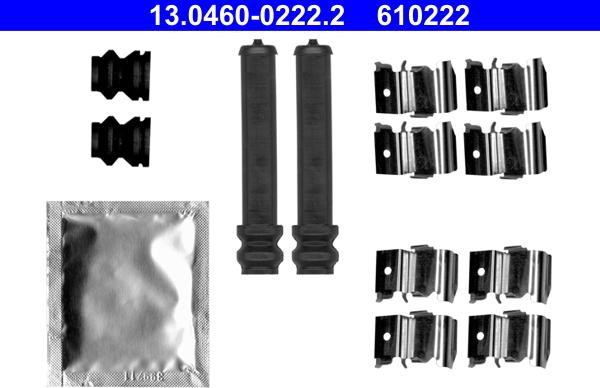 ATE 13.0460-0222.2 - Accessory Kit for disc brake Pads onlydrive.pro