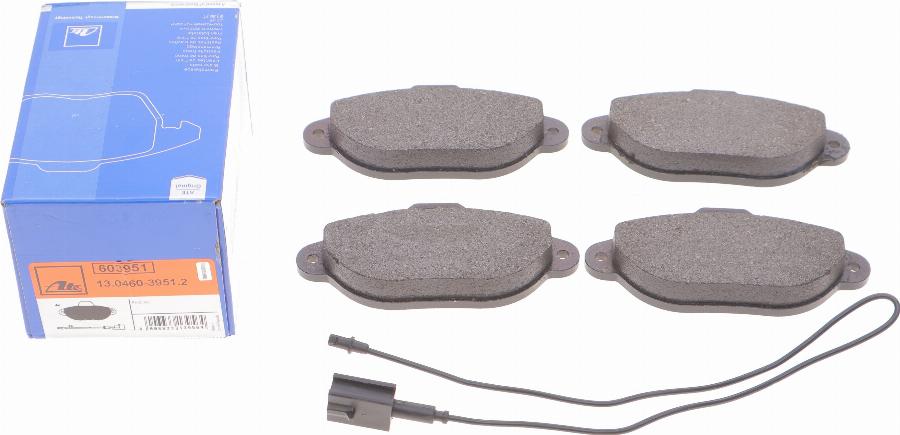 ATE 13.0460-3951.2 - Brake Pad Set, disc brake onlydrive.pro