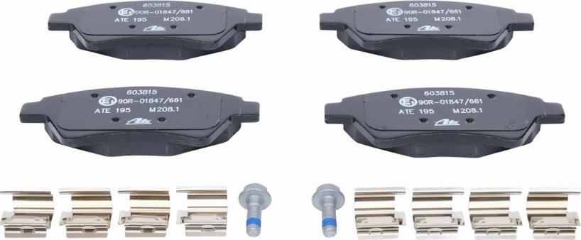 ATE 13.0460-3815.2 - Brake Pad Set, disc brake onlydrive.pro