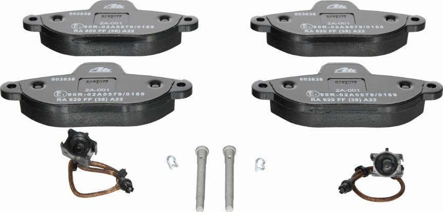 ATE 13.0460-3838.2 - Brake Pad Set, disc brake onlydrive.pro